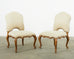 Set of Four Baroque Style Dining Chairs by Kreiss Collection