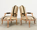 Pair of Louis XV French Provincial Style Fauteuil Armchairs by Kreiss