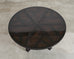 L. Rossi Expandable Round Chinoiserie Lacquered Dining Table 7 Ft
