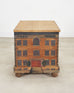 19th C. Country English Painted Georgian House Blanket Chest