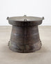 Monumental Southeast Asian Bronze Frog or Rain Drum Table 3 Ft