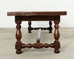 Country English Provincial Oak Farmhouse Trestle Dining Table