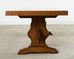 Country French Provincial Oak Farmhouse Trestle Dining Table 9 Ft