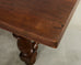 Country English Provincial Oak Farmhouse Trestle Dining Table