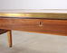 Midcentury French Palladian Fruitwood Library Table Desk 7 Ft