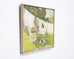 Mid-Century Impressionist Summer Garden Oil Canvas Painting