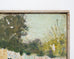 Mid-Century Impressionist Summer Garden Oil Canvas Painting