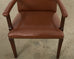 English Georgian Style Faux Leather Naugahyde Hall Chair