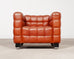 Josef Hoffmann for Wittmann Leather Kubus Armchair Vienna Secession