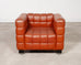 Josef Hoffmann for Wittmann Leather Kubus Armchair Vienna Secession