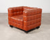 Josef Hoffmann for Wittmann Leather Kubus Armchair Vienna Secession