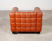 Josef Hoffmann for Wittmann Leather Kubus Armchair Vienna Secession