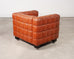 Josef Hoffmann for Wittmann Leather Kubus Armchair Vienna Secession