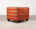 Josef Hoffmann for Wittmann Leather Kubus Armchair Vienna Secession