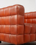 Josef Hoffmann for Wittmann Leather Kubus Armchair Vienna Secession