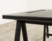 Samantha Todhunter Design Matilda Leather Sawhorse Campaign Desk