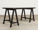 Samantha Todhunter Design Matilda Leather Sawhorse Campaign Desk