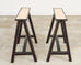 Samantha Todhunter Design Matilda Leather Sawhorse Campaign Desk