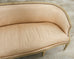 Neoclassical Gustavian Style Leather Cabriole Sofa Canape