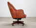 Chesterfield-Style Tufted Leather Executive Swivel Desk Chair