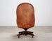 Chesterfield-Style Tufted Leather Executive Swivel Desk Chair