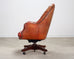 Chesterfield-Style Tufted Leather Executive Swivel Desk Chair