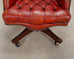 Chesterfield-Style Tufted Leather Executive Swivel Desk Chair