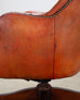 Chesterfield-Style Tufted Leather Executive Swivel Desk Chair