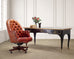 Chesterfield-Style Tufted Leather Executive Swivel Desk Chair