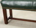 Elongated Georgian Style Mahogany Leather Footstool
