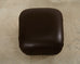 Karl Springer Style Leather Ottoman Pouf Stool