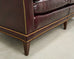 English Regency Style Waxed Cordovan Leather Case Sofa