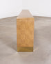 Karl Springer Style Organic Grasscloth Waterfall Console 10 Ft