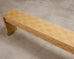 Karl Springer Style Organic Grasscloth Waterfall Console 10 Ft