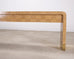 Karl Springer Style Organic Grasscloth Waterfall Console 10 Ft