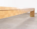 Karl Springer Style Organic Grasscloth Waterfall Console 10 Ft