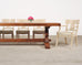 Country French Provincial Oak Farmhouse Trestle Dining Table 10 Ft