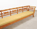 Monumental Swedish Biedermeier Style Burl Hall Bench 11.5 Ft