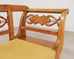 Monumental Swedish Biedermeier Style Burl Hall Bench 11.5 Ft