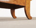 Monumental Swedish Biedermeier Style Burl Hall Bench 11.5 Ft