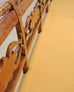 Monumental Swedish Biedermeier Style Burl Hall Bench 11.5 Ft