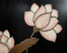 Chinese Export Eight Panel Coromandel Screen Lotus Blossoms