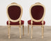 Set of Four Louis XVI Style Painted Dining Chairs