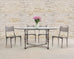 Formations Iron and Glass Baroque-Style Dining Center Table