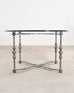 Formations Iron and Glass Baroque-Style Dining Center Table