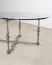 Formations Iron and Glass Baroque-Style Dining Center Table