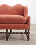 English William and Mary Baroque Style Camel Hump Back Settee