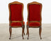 Set of Ten Country French Provincial Style Walnut Mohair Dining Chairs