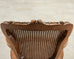 French Louis XVI Style Carved Walnut Cane Fauteuil Armchair