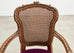French Louis XVI Style Carved Walnut Cane Fauteuil Armchair